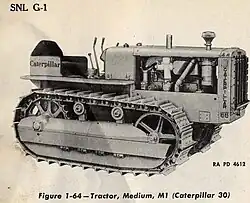 G21 M1 medium tractor Cat model 30