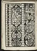 L'honesto essempio del uertuoso desiderio che hanno le donne di nobil ingegno : circa lo imparare i punti tagliati a fogliami (1550) In the Mary Ann Beinecke Decorative Art Collection. Sterling and Francine Clark Art Institute Library. https://archive.org/stream/MAB.31962000791461Images/MAB.31962000791461_Images#page/n11/mode/2up