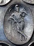 A medaillon depicting a lagobolon