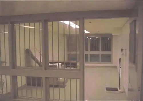 A Multipurpose room equipped for detainee medical examinations.