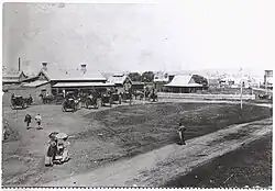 Lismore Railway Station in the early 1900s, street view (Museums of History NSW – State Archives Collection)