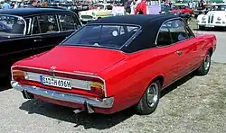 Opel Commodore A coupe rear