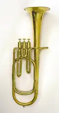 Tenor saxhorn by Adolphe Sax, 1855