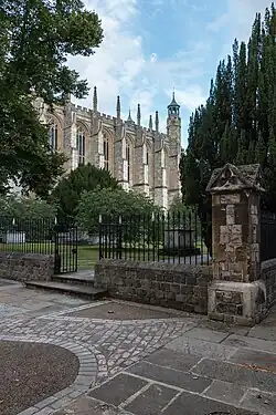 The churchyard next to the chapel