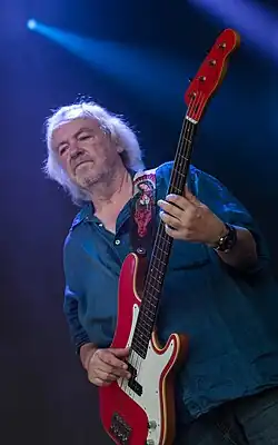 Young playing bass with Element of Crime in Wiesbaden, Germany, 2015