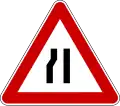 I-5.2 Road narrows on right