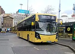 Image 2A Volvo BZL battery-electric bus in Manchester (from Public transport bus service)