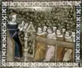 William lecturing his students.[25]