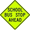 School bus stop ahead