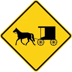 W11-14 Horse-drawn vehicles