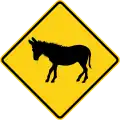W11-19 Donkey