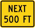 W16-4P Next (distance) feet