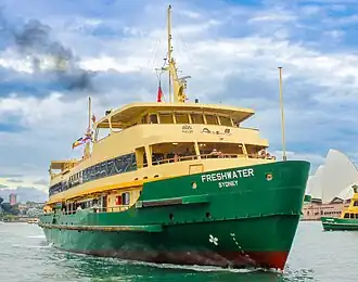 Freshwater arriving at Circular Quay