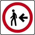SR-42: Pedestrians keep left