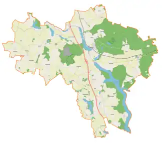 Ruda Woda is located in Gmina Małdyty