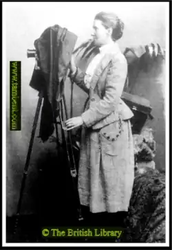 Mrs. Bent and her camera, pre-1895