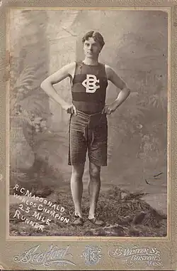 Beckford Photo card full-body shot of Ronald MacDonald