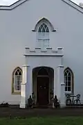 Detail of the entrance porch.