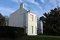 A view of the front garden-facing facade.