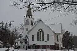Front of the church