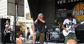 Madina Lake on Warped Tour 2008 in Detroit, Michigan (July 18, 2008).