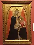 "Madonna and Child", ca 1410. Tempera on Panel. Located at the Philbrook Museum in Tulsa, OK.