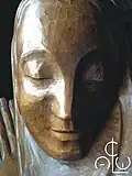 Madonna au Sourire (detail) by C. C. van Asch van Wijck, wood sculpture