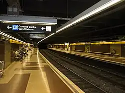 The Line 4 platforms before being renovated