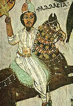 Magi on horseback, Faras (late 10th–early 11th century)