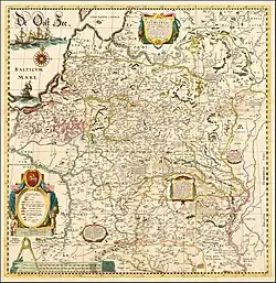 Image 57Radziwiłł map of Lithuania from 1613, featuring around 1020 settlements. (from Grand Duchy of Lithuania)