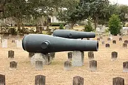 Cannons in Confederate section