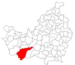 Location in Cluj County