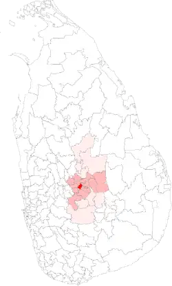 Location of Mahanuwara