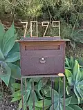 Mailbox for 7029 Senalda Drive.