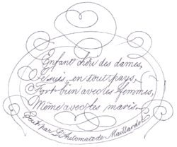 A poem in French