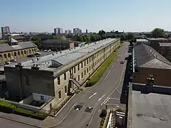 The soldiers' barracks (viewed from the north).