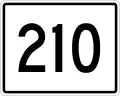 State Route 210 marker