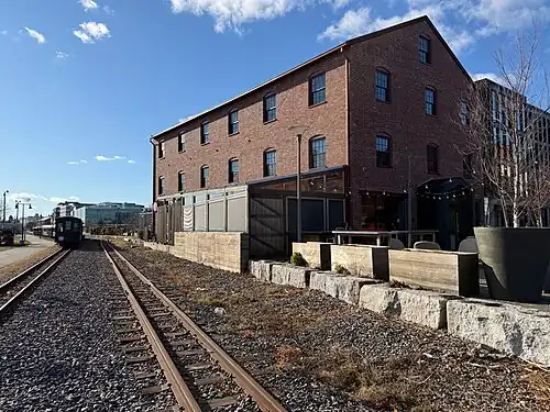 A double-track section of the railroad