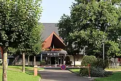 View of town hall of Bordères-sur-l'Échez