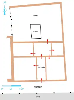 Plan of the house.