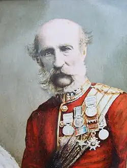 General George Campbell of Inverneill with an imperial moustache