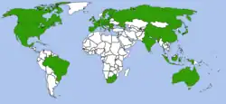 Map of MEF members