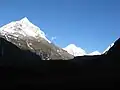 Tutse to left, from northeast