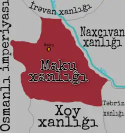 Location of Maku Khanate