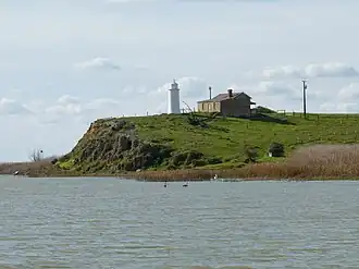 Lighthouse on Point Malcolm at the south-west end of Poltalloch
