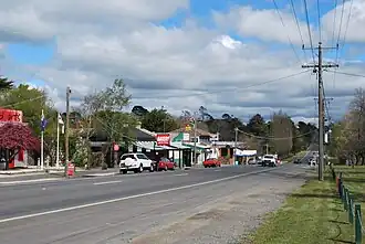 The Calder Highway at Malmsbury