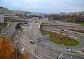 Tunnel exit, the Malovanka junction in Střešovice