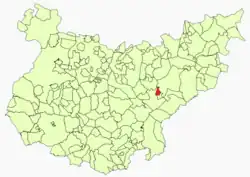 Location in Badajoz