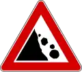 Falling rocks (also uses )
