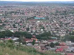 Aerial shot of the Mamelodi township, located outside of Pretoria